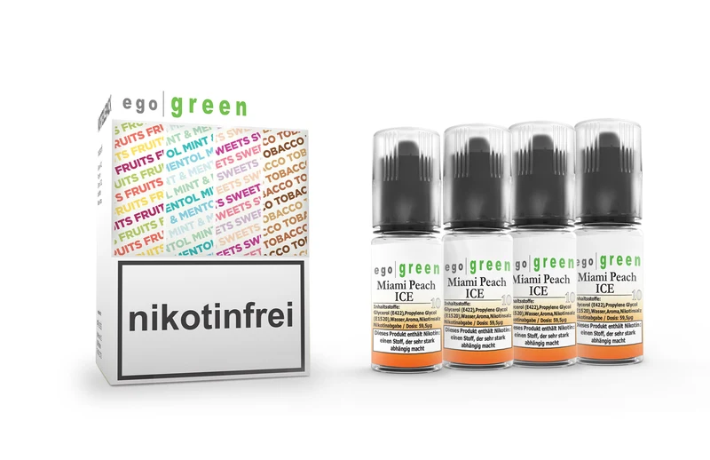 E-Shisha Liquid Miami Peach ICE [Nikotinsalz] 10ml