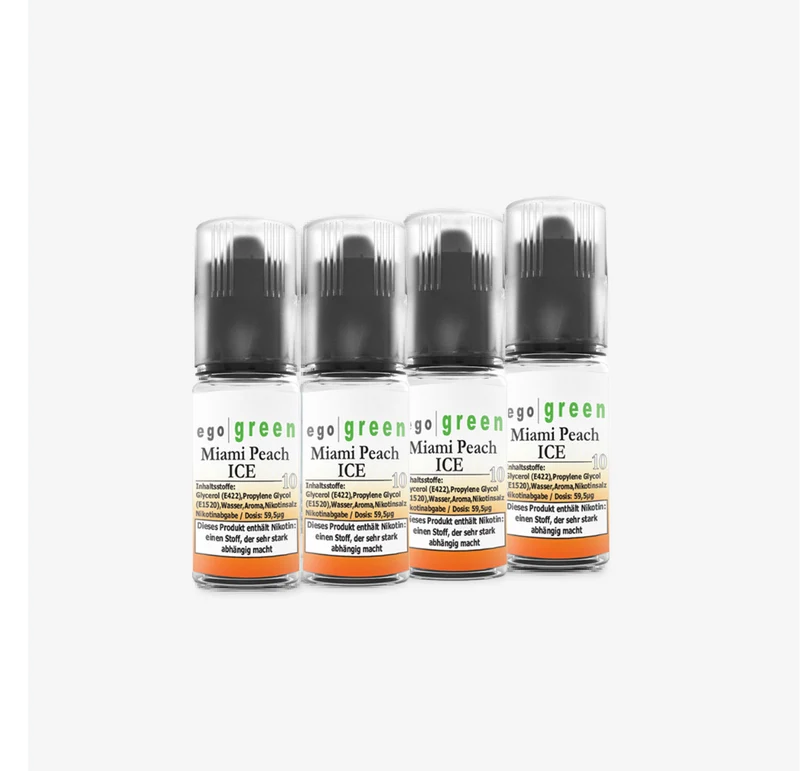 E-Shisha Liquid Miami Peach ICE [Nikotinsalz] 10ml