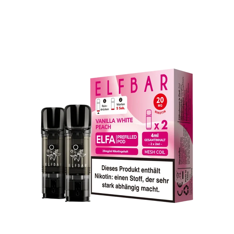 ELFA PODS - Vanilla White Peach