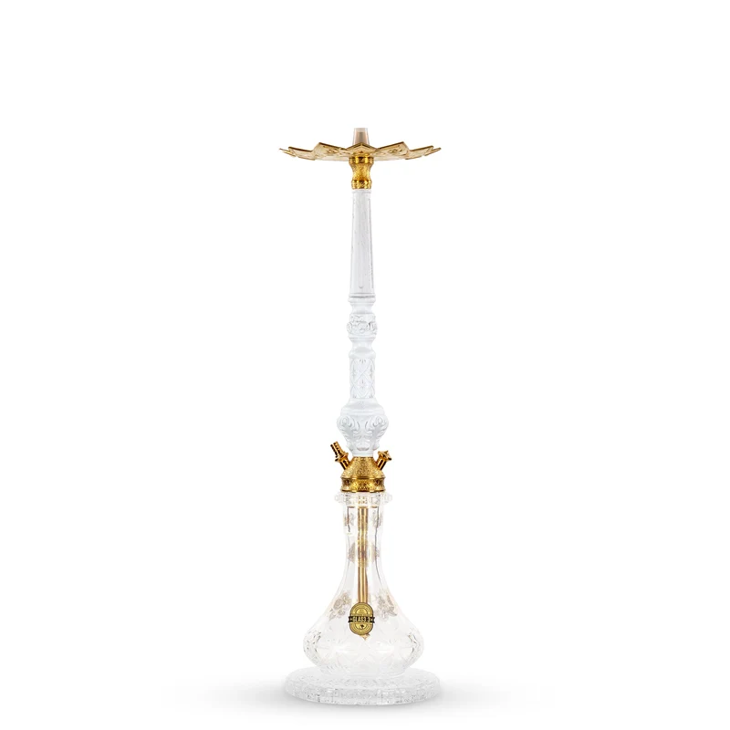 Dschinni Legend Shisha V4A Weiß – Hochwertige Tradi-Shisha
