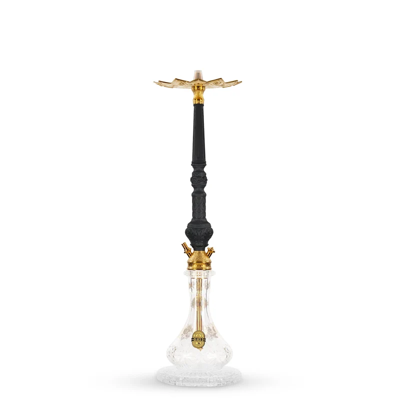 Dschinni Legend Shisha V4A Schwarz - Hochwertige Tradi Shisha für besten Genuss