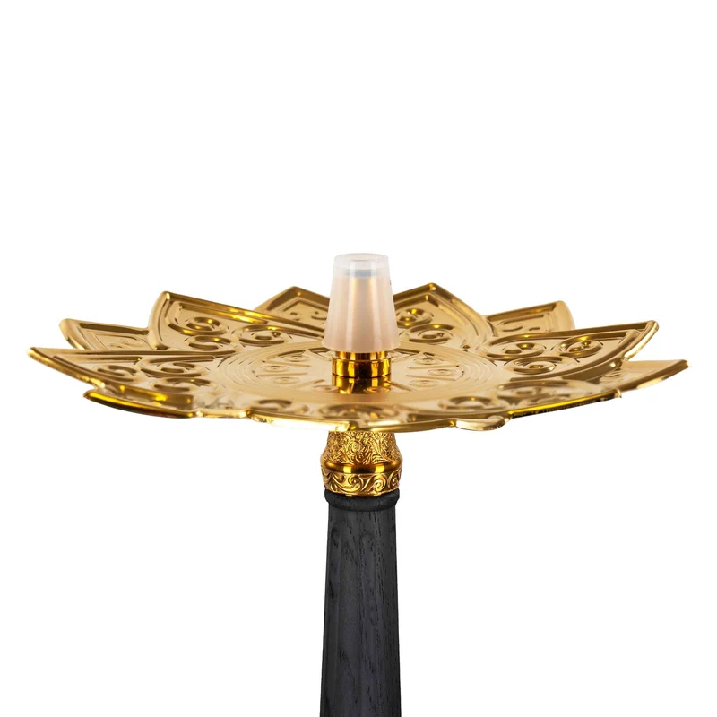 Dschinni Legend Shisha V4A Schwarz - Hochwertige Tradi Shisha für besten Genuss