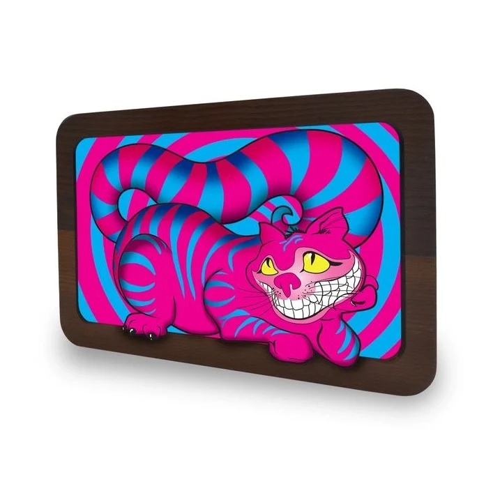 V Syndicate 3D Wood Rolling Tray Seshigher Cat – 30 × 17.8 cm