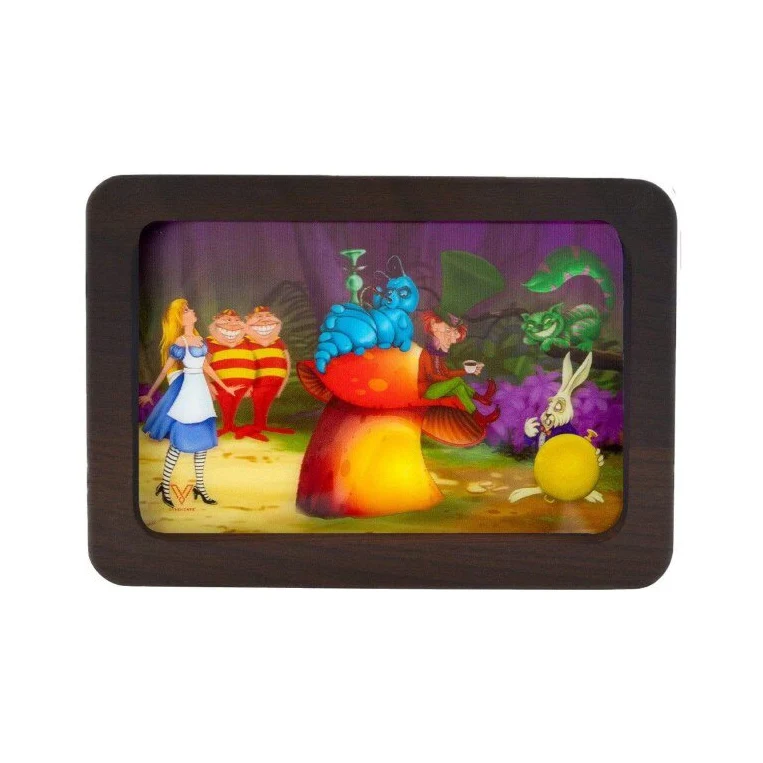 V Syndicate 3D Wood Rolling Tray Alice Mushroom – 19.7 × 14 cm