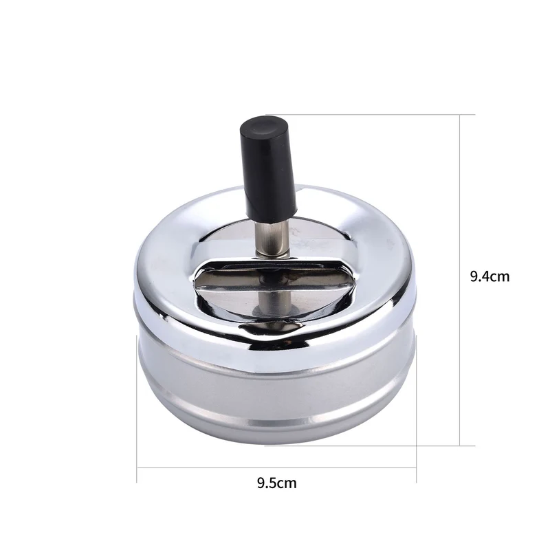 Champ Aschenbecher Metall mit Drehmechanik – Display 6 Stück