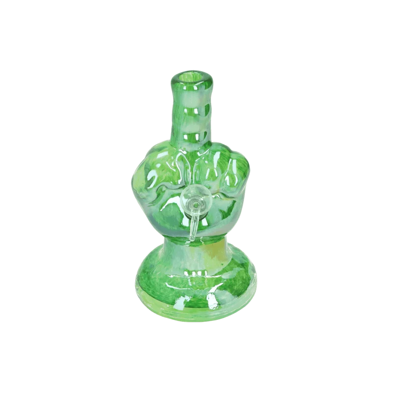 Bong Boss Glasbong Finger grün 21cm