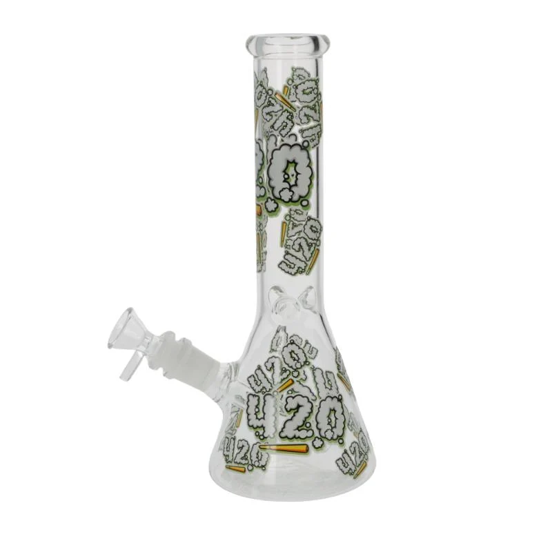 Bong Boss Glasbong Ice konisch, 420 transparent, H.25,5cm, Ø3cm, Glaschillum 18er Schliff