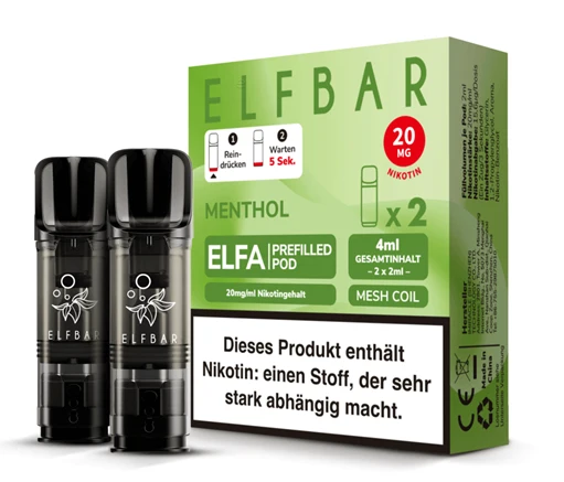 ELFBAR ELFA 2 Pods Menthol - 20mg/ml