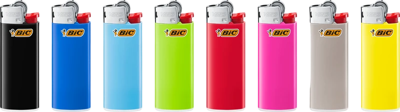 Feuerzeug Bic Mini J 25 Farbig, Einzeln