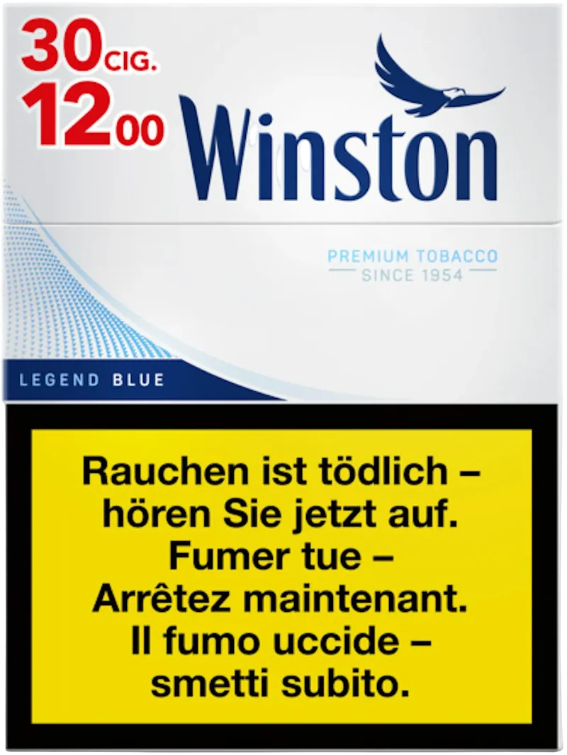 Winston Legend Blue Big Pack 30 Cigarettes