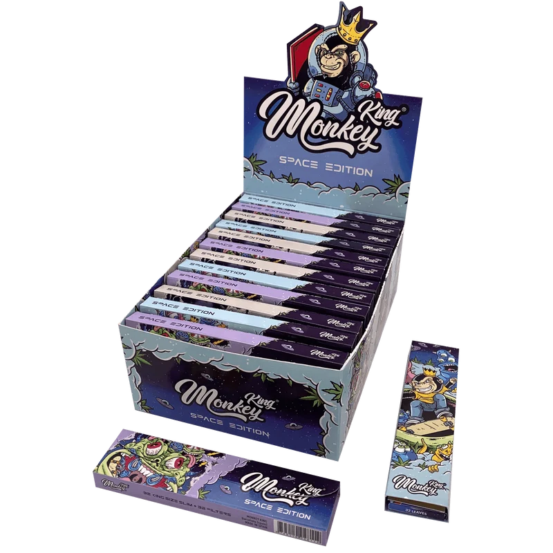 Monkey King King Size Slim Space Edition + Tips 14gr 32 Blatt