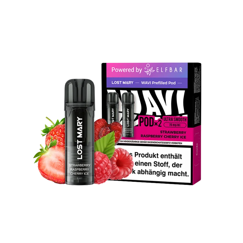 Lost Mary WAVI Pods - Strawberry Raspberry Cherry Ice