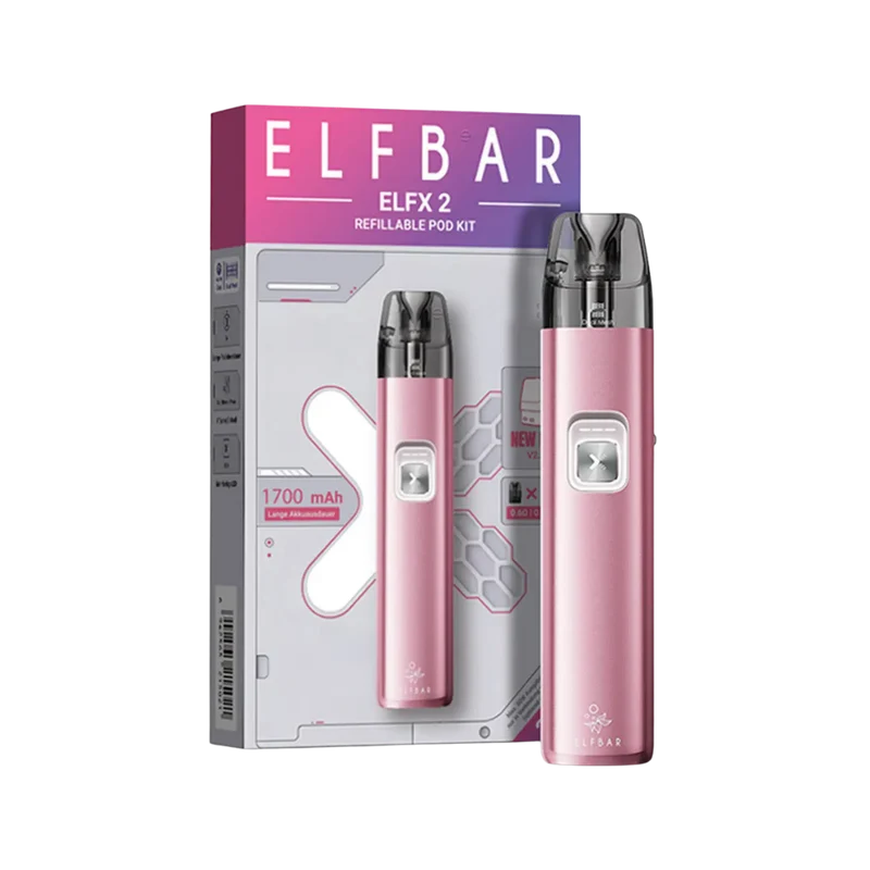 Elfbar ELFX 2 Refillable Pod Kit - Berry Pink