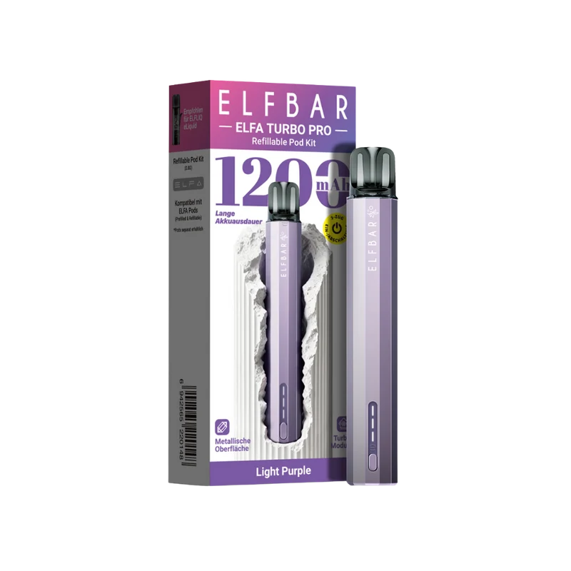 Elfbar ELFA Turbo Pro Refillable Pod Kit - Light Purple