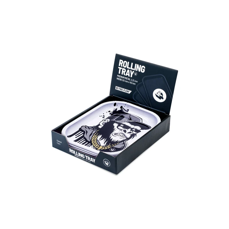 FireFlow Rolling Tray S «Monkey 1/4» 14 × 18 cm (4 Stk.)