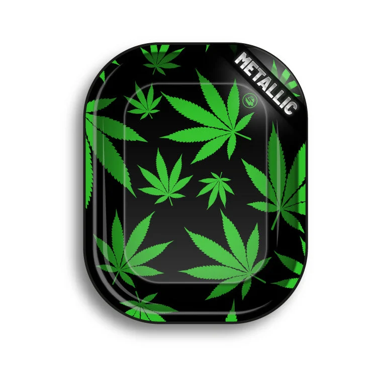FireFlow Rolling Tray S «Leaves Green» 14 × 18 cm (4 Stk.)