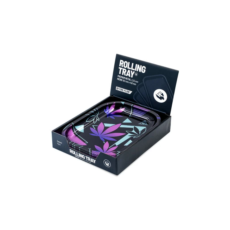 FireFlow Rolling Tray S «Leaves 37 2/4» 14 × 18 cm (4 Stk.)