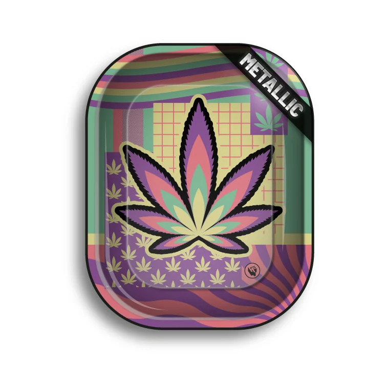 FireFlow Rolling Tray S «Leaves 36 4/4» 14 × 18 cm (4 Stk.)