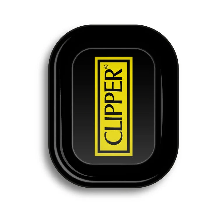 FireFlow Rolling Tray S «Clipper Logo Black» 14 × 18 cm (4 Stk.)