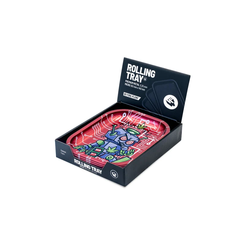 FireFlow Rolling Tray S «420 Robot 3/4» 14 × 18 cm (4 Stk.)
