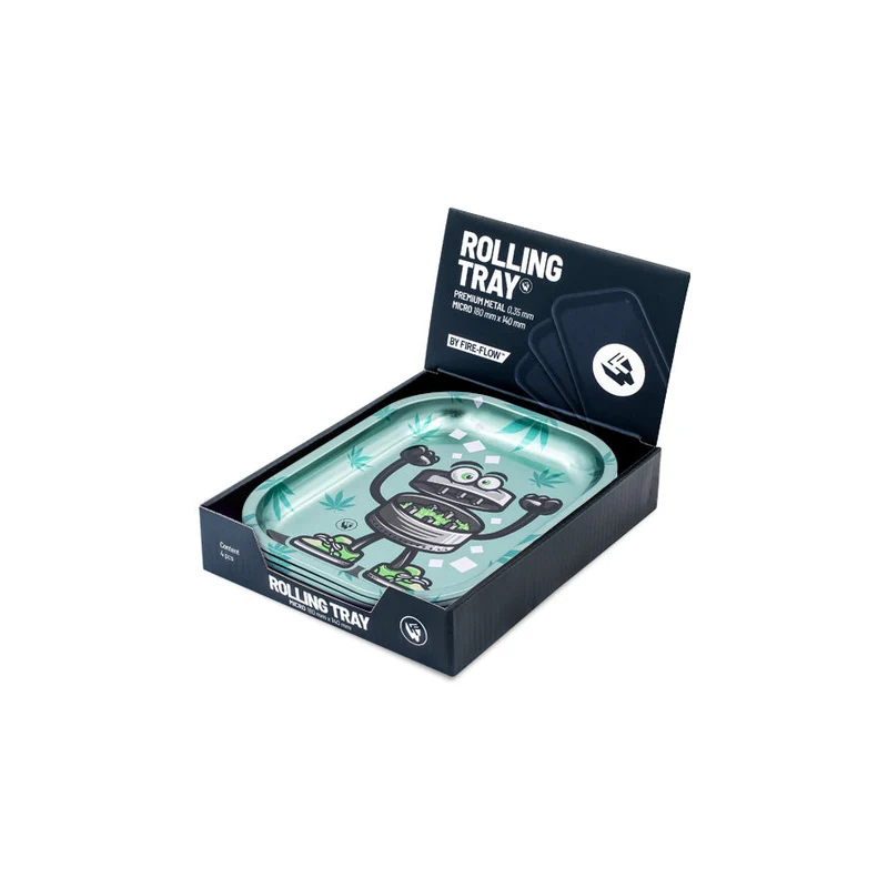 FireFlow Rolling Tray S «420 Character 3/4» 14 × 18 cm (4 Stk.)
