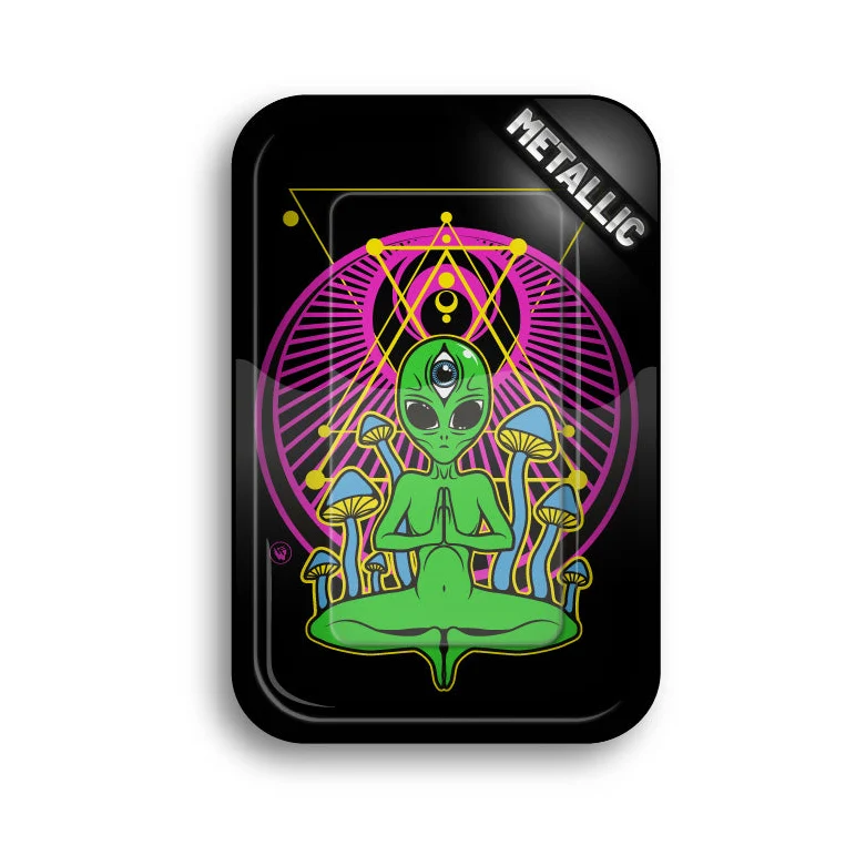 FireFlow Rolling Tray M «Trippy Alien» 27.5 × 17.5 cm (4 Stk.)