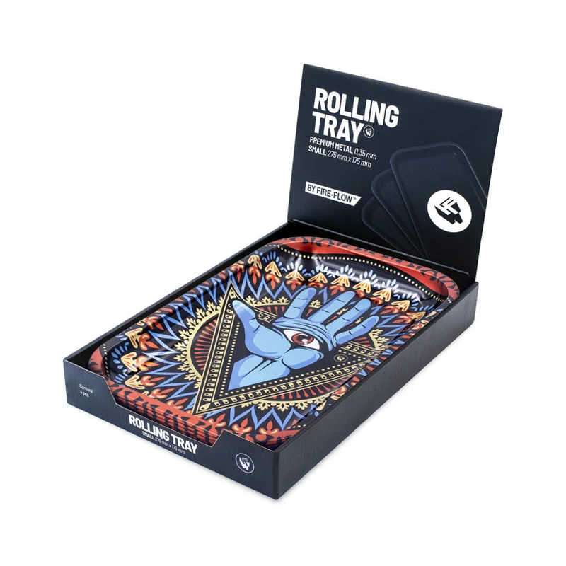 FireFlow Rolling Tray M «Trippy 3rd Eye» 27.5 × 17.5 cm (4 Stk.)