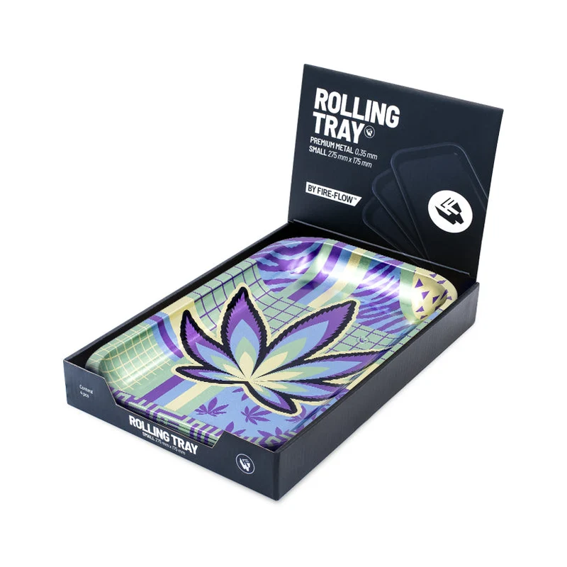 FireFlow Rolling Tray M «Small Leaves 36 2/4» – 4 Stk.