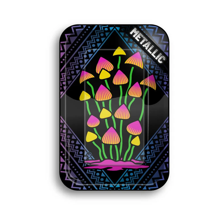 FireFlow Rolling Tray M «Shrooms 5 2/4» 27.5 × 17.5 cm (4 Stk.)