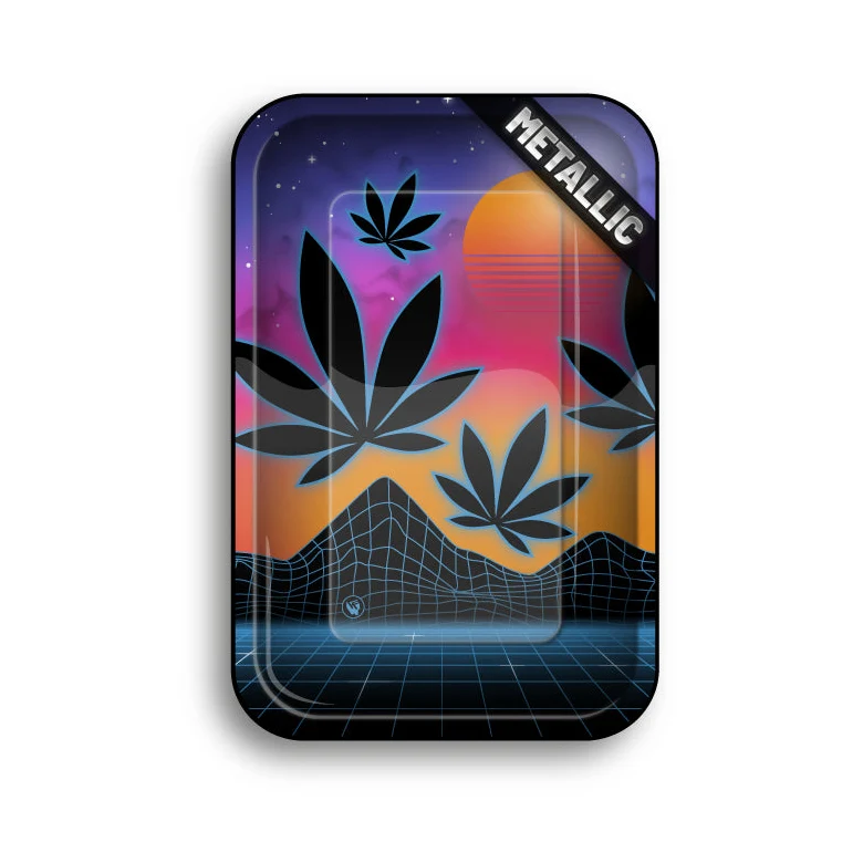 FireFlow Rolling Tray M «Leaves 37 3/4» 27.5 × 17.5 cm (4 Stk.)