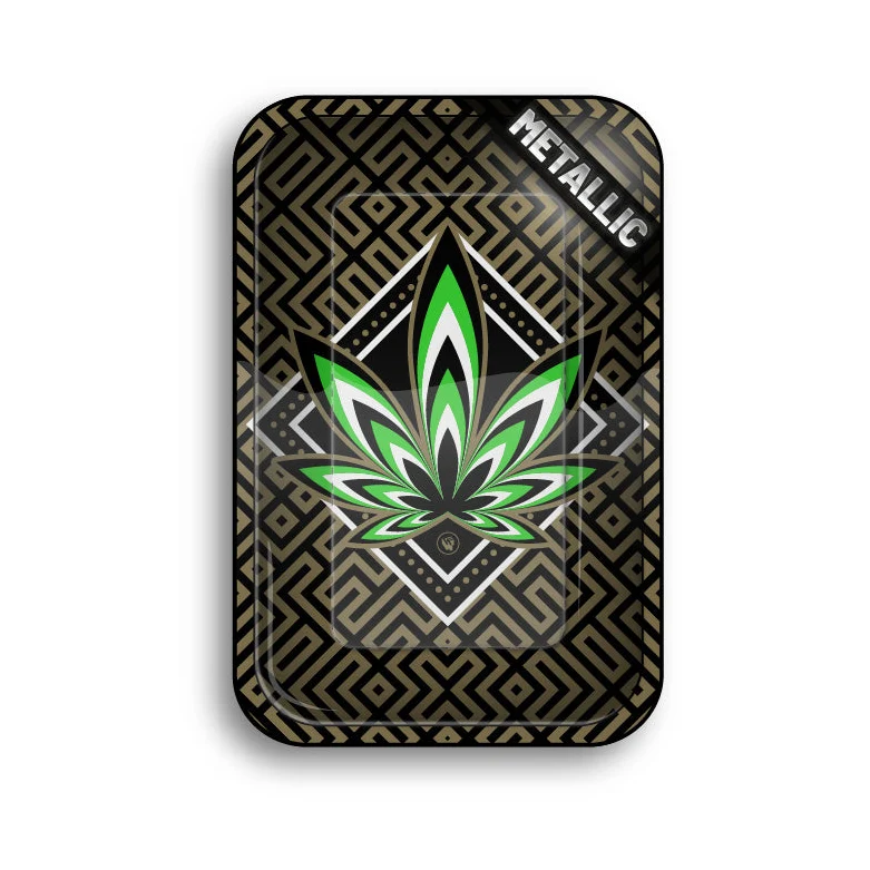 FireFlow Rolling Tray M «Leaves 34 4/4» 27.5 × 17.5 cm (4 Stk.)