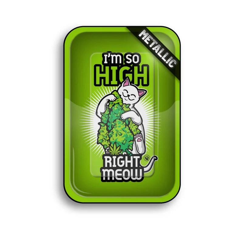 FireFlow Rolling Tray M «High Right Meow» 27.5 × 17.5 cm (4 Stk.)