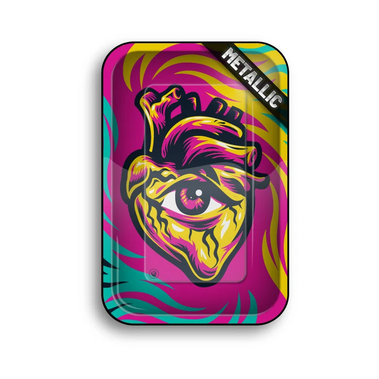 FireFlow Rolling Tray M «Hearts 3/4» 27.5 × 17.5 cm (4 Stk.)