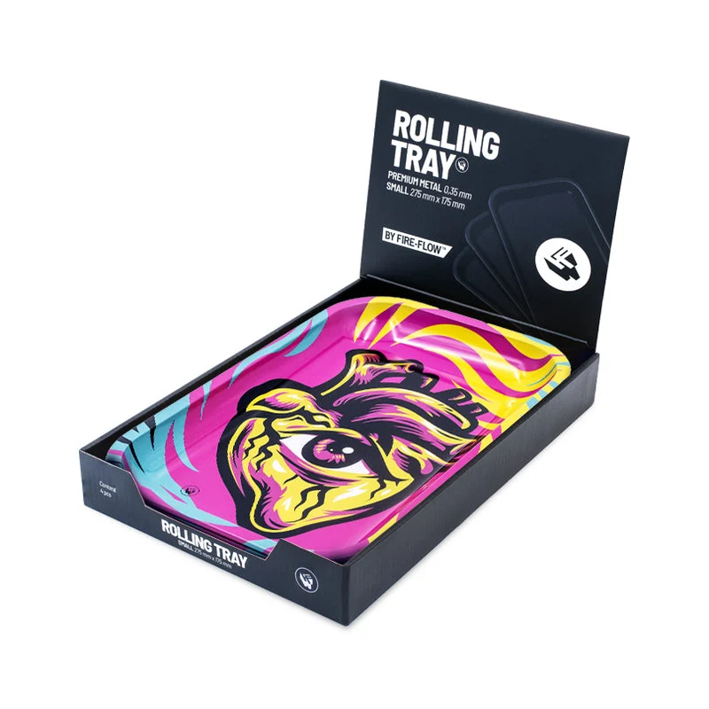 FireFlow Rolling Tray M «Hearts 3/4» 27.5 × 17.5 cm (4 Stk.)