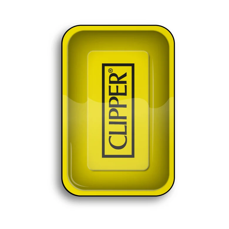 FireFlow Rolling Tray M «Clipper Logo Yellow» – 4 Stk.