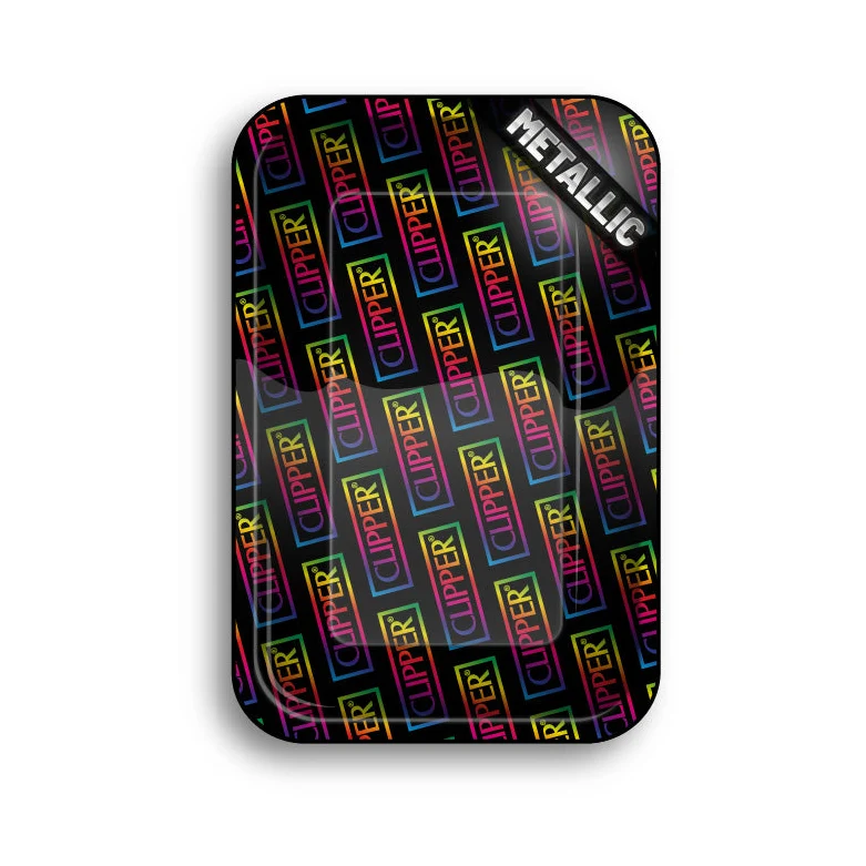 FireFlow Rolling Tray M «Clipper Logo Rainbow» – 4 Stk.