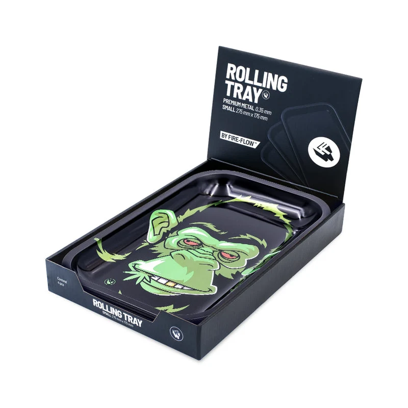 FireFlow Rolling Tray M «Affen 3/4» 27.5 × 17.5 cm (4 Stk.)