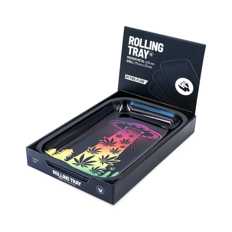 FireFlow Rolling Tray M «420 Ufo Gradient» 27.5 × 17.5 cm (4 Stk.)