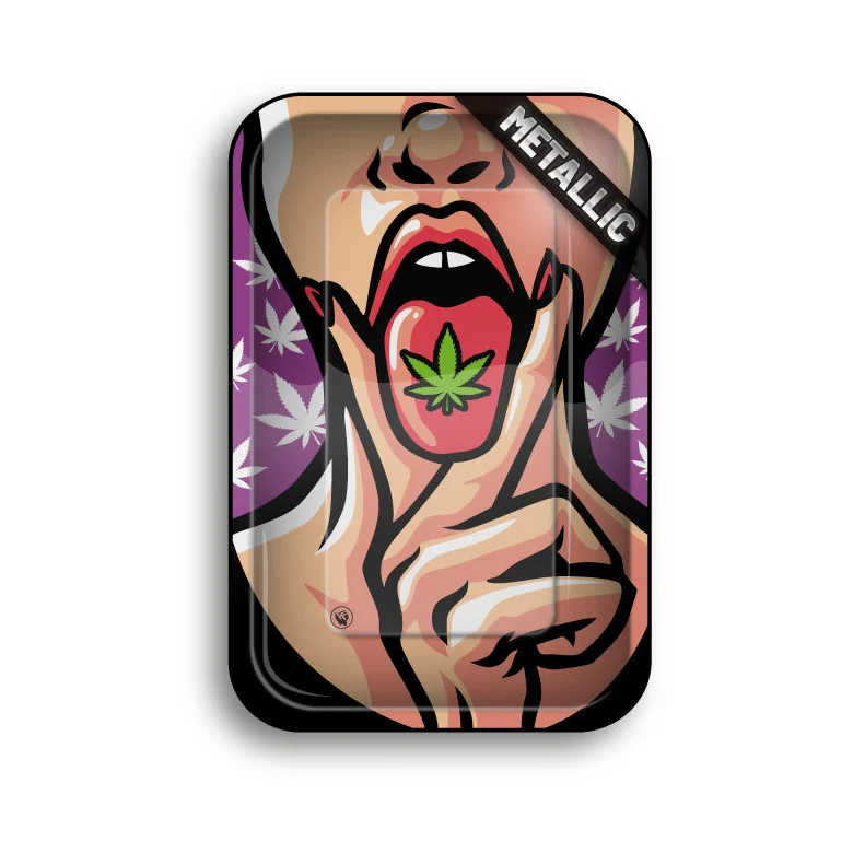 FireFlow Rolling Tray M «420 Girl 1/4» 27.5 × 17.5 cm (4 Stk.)