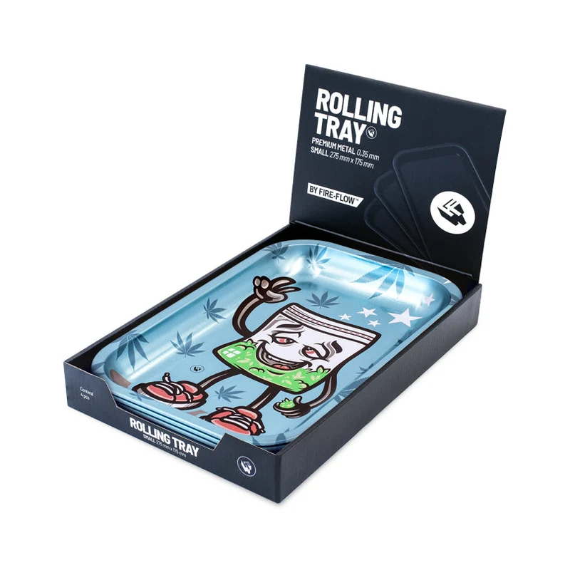 FireFlow Rolling Tray M «420 Characters 2/4» – 4 Stk.
