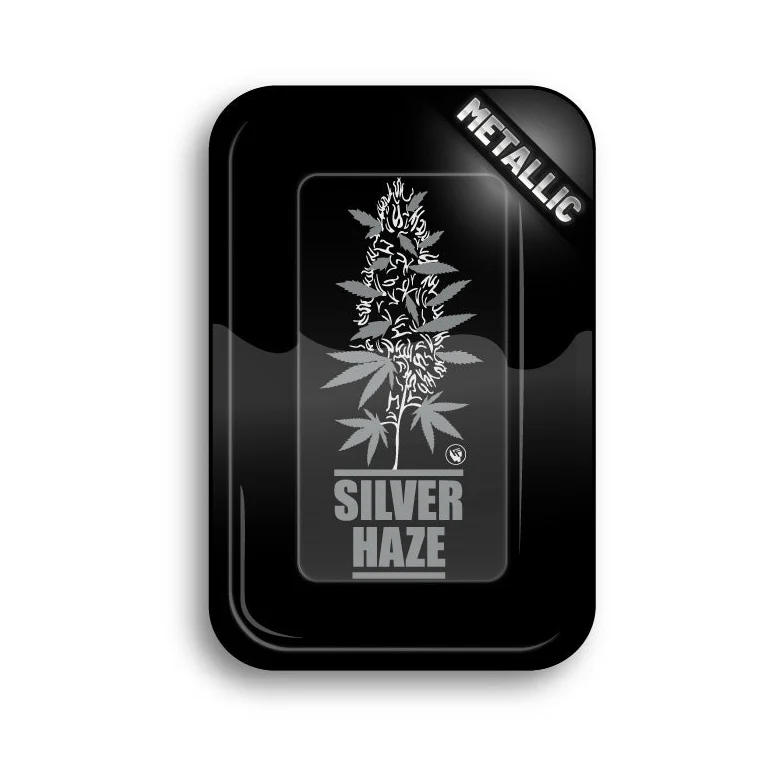 FireFlow Rolling Tray M «Silver Haze» 27.5 × 17.5 cm (4 Stk.)