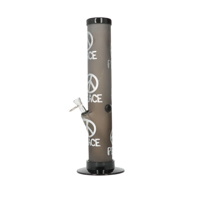 Dreamliner Acrylbong Schwarz, Peace, 33cm, Ø 50 mm