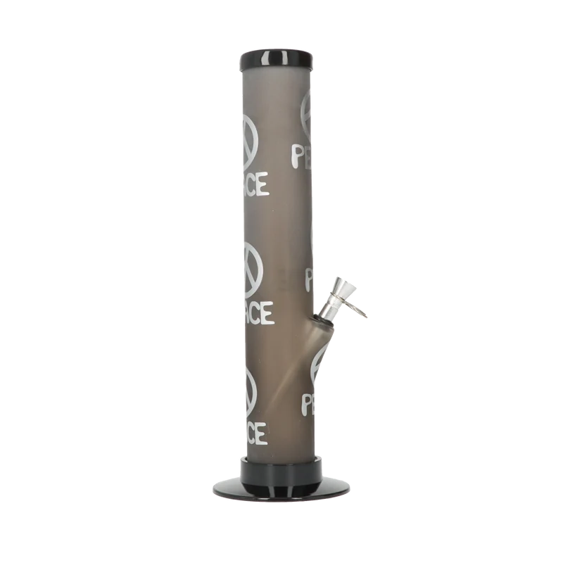 Dreamliner Acrylbong Schwarz, Peace, 33cm, Ø 50 mm