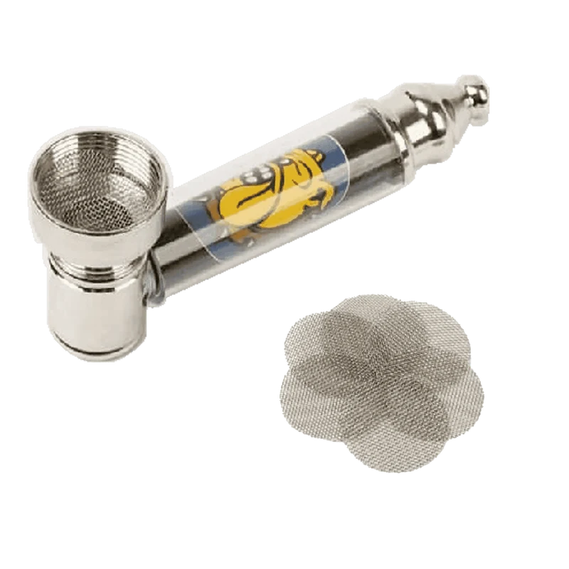 Bulldog Metallpfeife Pfeife+Siebe, 7cm