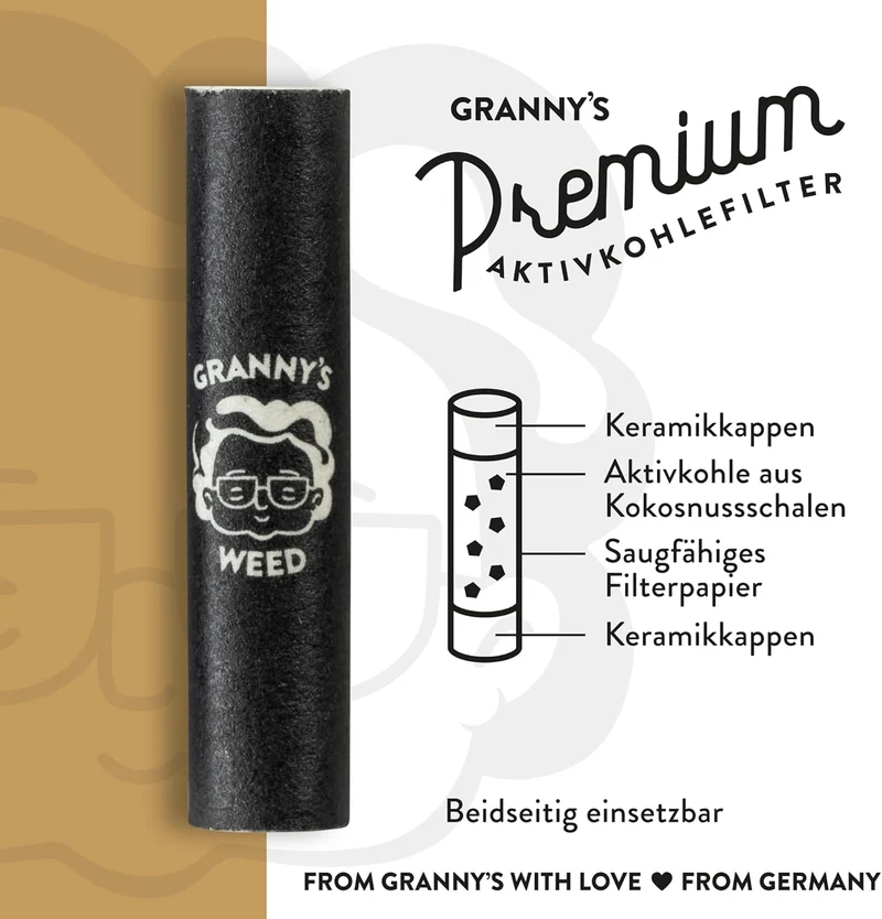 Aktivkohlefilter 9mm – Pfeifenfilter 120 Stück in Schwarz für Selbstdreher