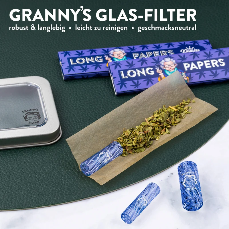 Glas Tips Filter Set – 8 mm, 10 mm & 12 mm | wiederverwendbar