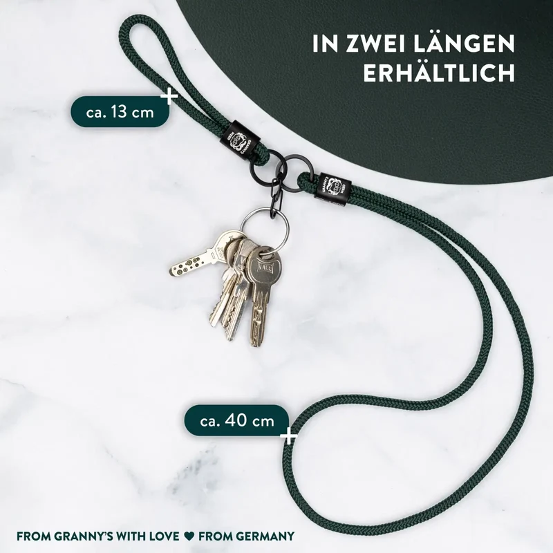 Granny’s Schlüsselanhänger – Fair, Handgefertigt mit hochwertigem PPM-Seil