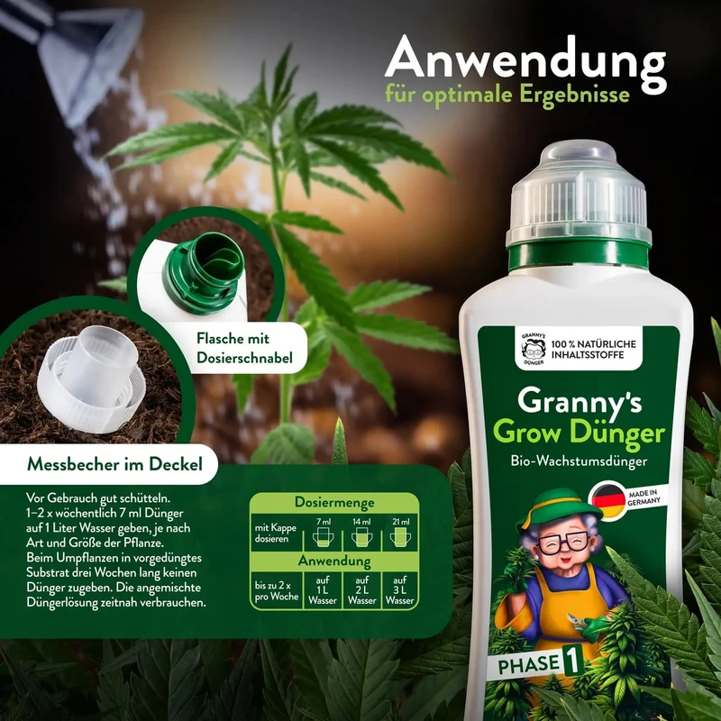 Cannabis Dünger Set – Grow & Bloom für optimales Wachstum & Blüte
