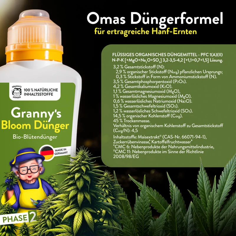 Cannabis Bloom Dünger – Organischer Hanf Blütendünger