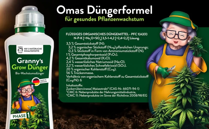 Organischer Grow Dünger – Der perfekte Nährstoffmix für Hanfplanzen